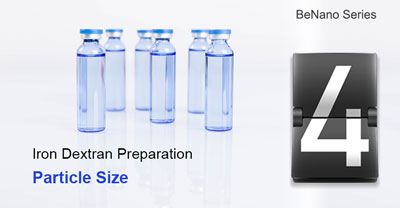 Characterizing Iron Dextran Preparation with the BeNano 90