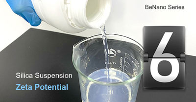 Zeta potential measurement of silica suspension