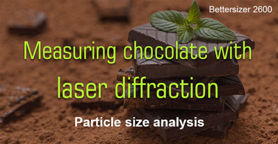 Particle size analysis of chocolate